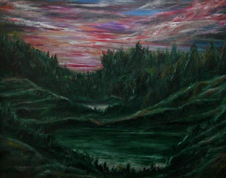 Faerie Pools by Martin Coventry, oil painting