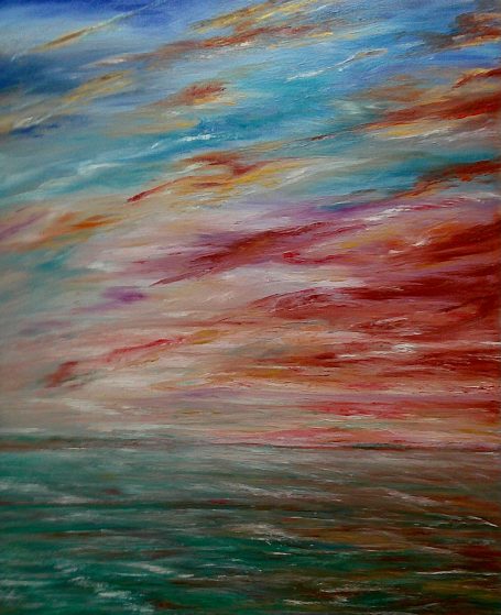 Red Sky at Night oil painting by Martin Coventry