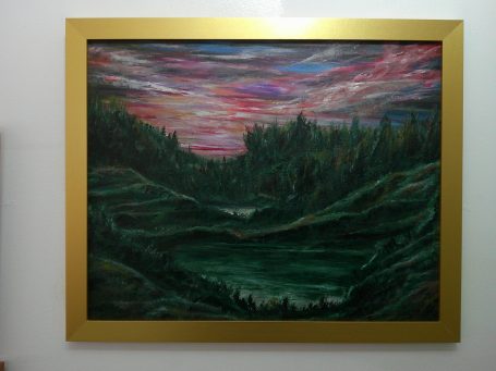 Faerie Pools by Martin Coventry, oil painting