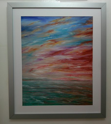 Red Sky at Night oil painting by Martin Coventry