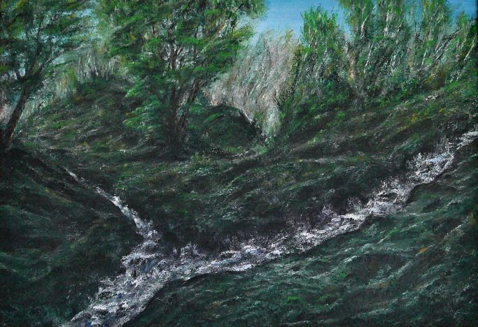 Spate by Martin Coventry, oil painting