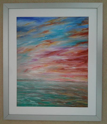Red Sky at Night oil painting by Martin Coventry
